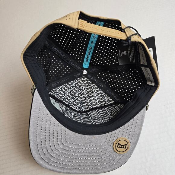 Melin Hydro Coronado Brick Performance Snapback Hat Size Classic DarkKhaki Black - Picture 4 of 4